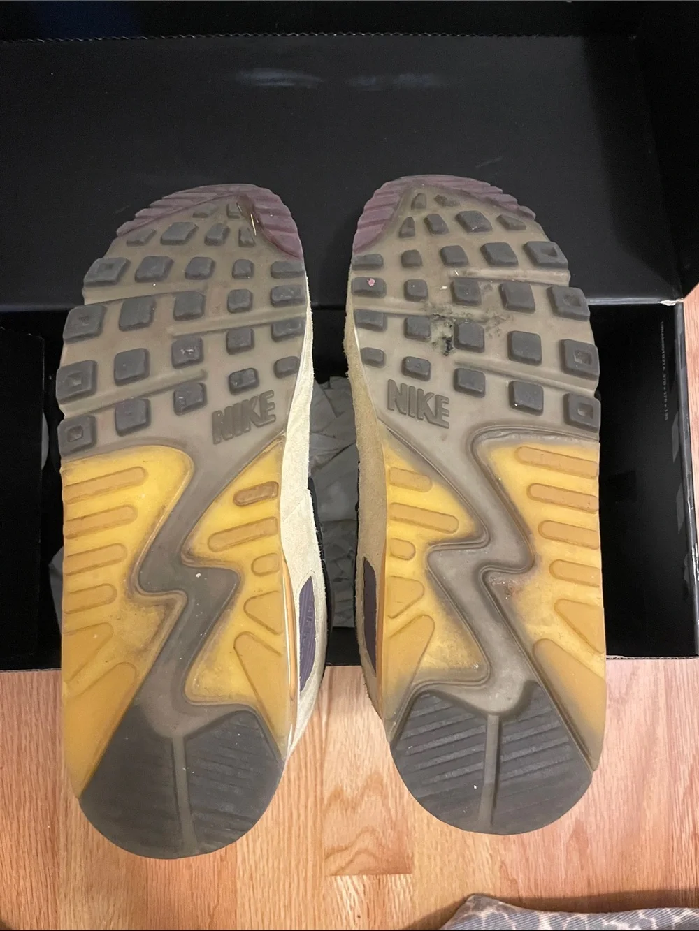 Nike Men's Athletic Shoes - Gray, Purple, Mustard